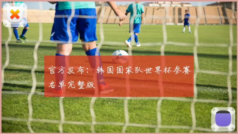 官方发布:韩国国家队世界杯参赛名单完整版