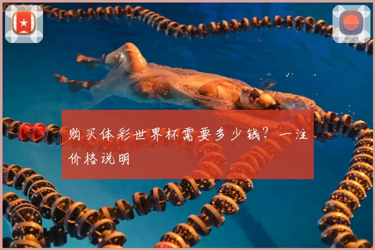 购买体彩世界杯需要多少钱?一注价格说明