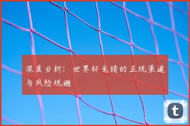 深度分析:世界杯竞猜的正规渠道与风险规避